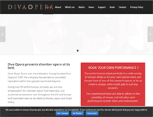 Tablet Screenshot of divaopera.com